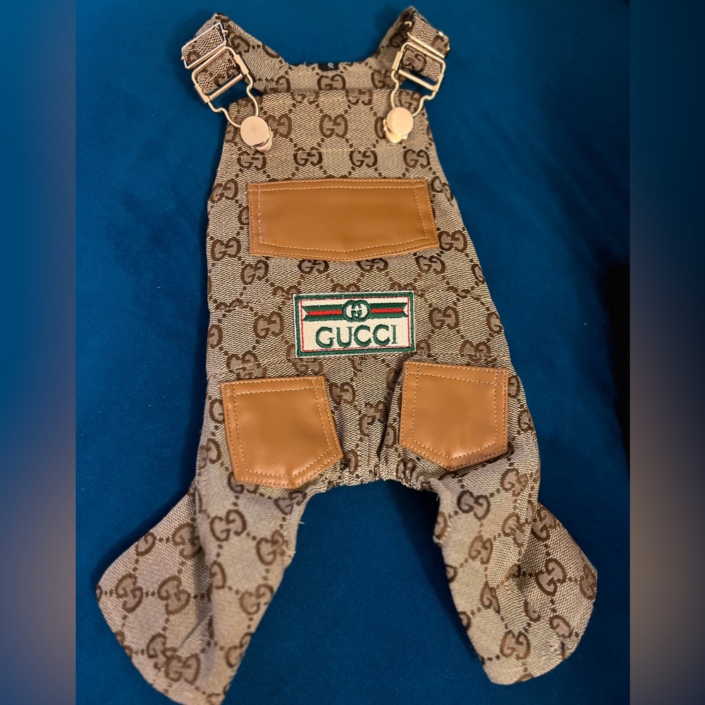 Gucci puppy overalls